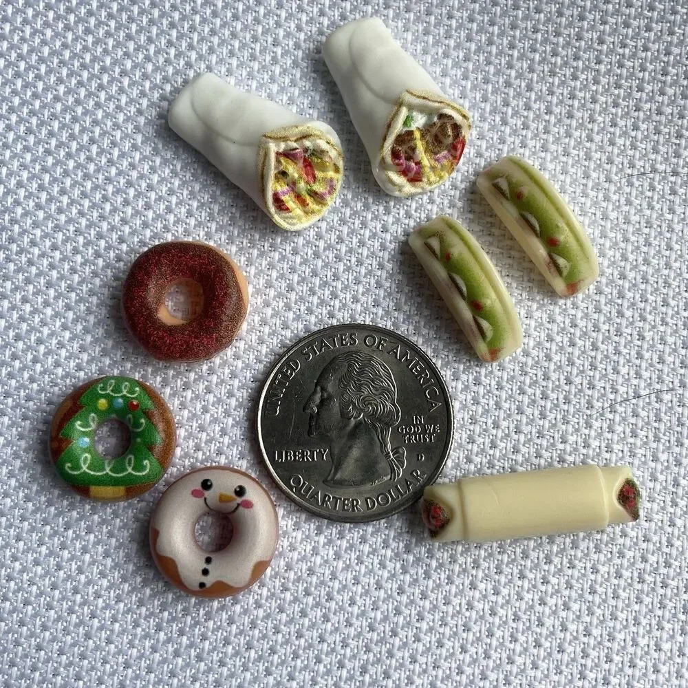Miniature Plastic‎ Food Items Dollhouse Accessories Play Set 20+ Items